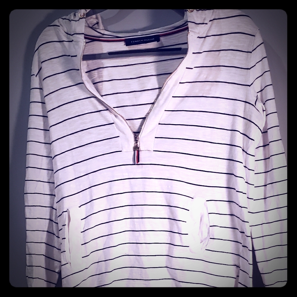 Tommy Hilfiger Zip up sweater with stripes